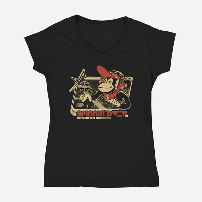 Spinnin D-Womens-V-Neck-Tee-ilustrata