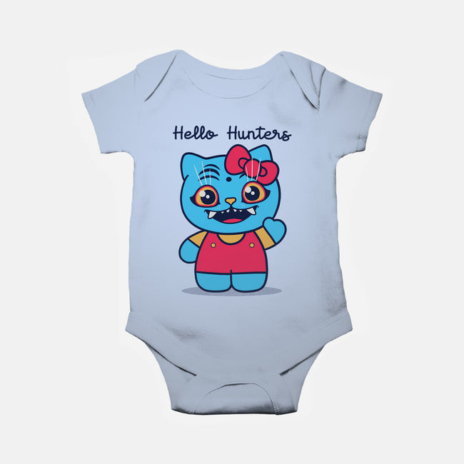 Hello Hunters-Baby-Basic-Onesie-GODZILLARGE