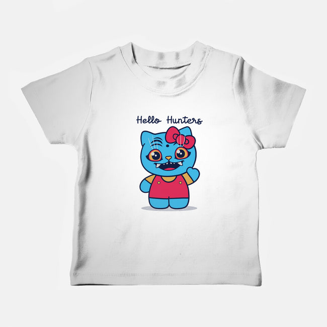Hello Hunters-Baby-Basic-Tee-GODZILLARGE