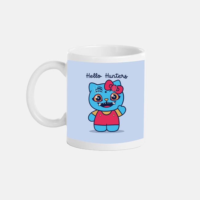 Hello Hunters-None-Mug-Drinkware-GODZILLARGE