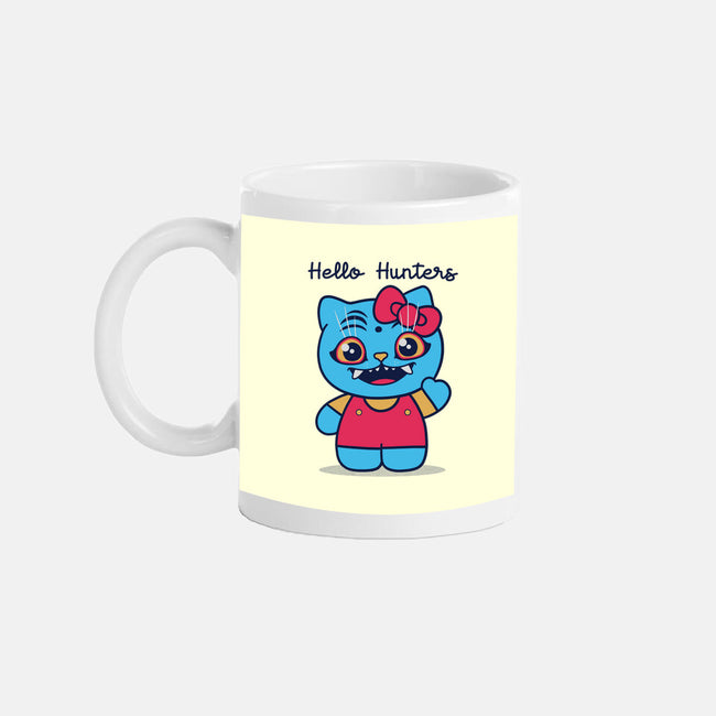 Hello Hunters-None-Mug-Drinkware-GODZILLARGE