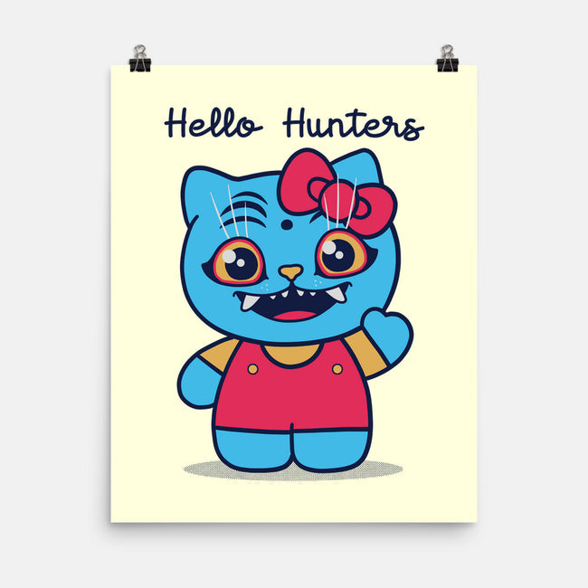 Hello Hunters-None-Matte-Poster-GODZILLARGE