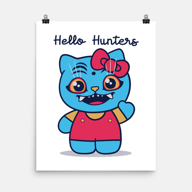 Hello Hunters-None-Matte-Poster-GODZILLARGE