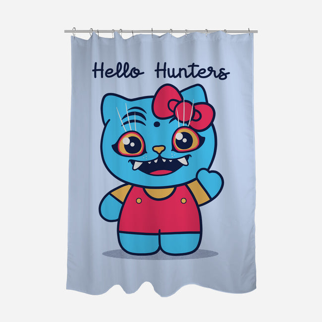 Hello Hunters-None-Polyester-Shower Curtain-GODZILLARGE