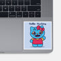 Hello Hunters-None-Glossy-Sticker-GODZILLARGE