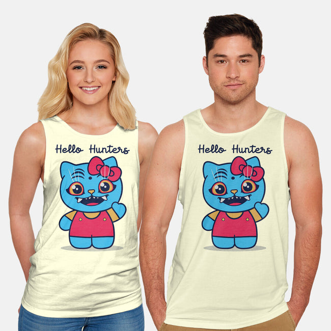 Hello Hunters-Unisex-Basic-Tank-GODZILLARGE