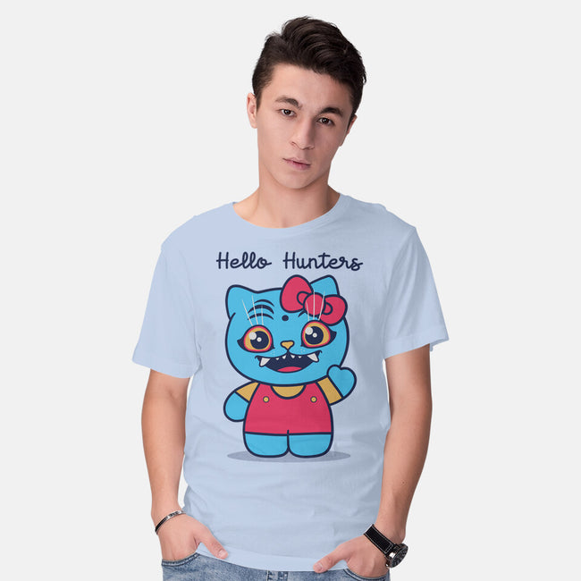 Hello Hunters-Mens-Basic-Tee-GODZILLARGE