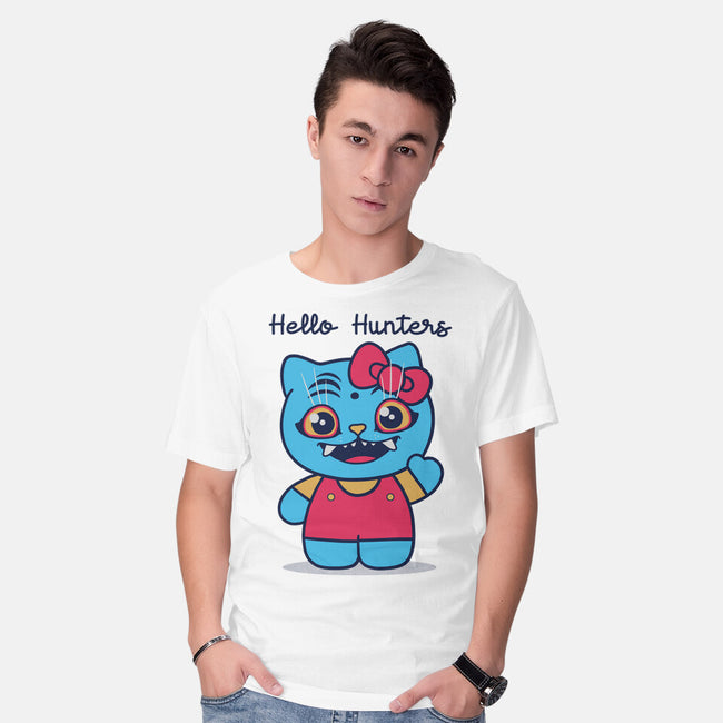 Hello Hunters-Mens-Basic-Tee-GODZILLARGE
