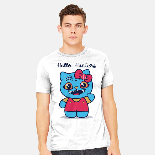 Hello Hunters-Mens-Heavyweight-Tee-GODZILLARGE