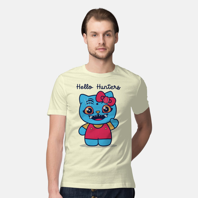 Hello Hunters-Mens-Premium-Tee-GODZILLARGE