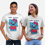 Hello Hunters-Unisex-Basic-Tee-GODZILLARGE