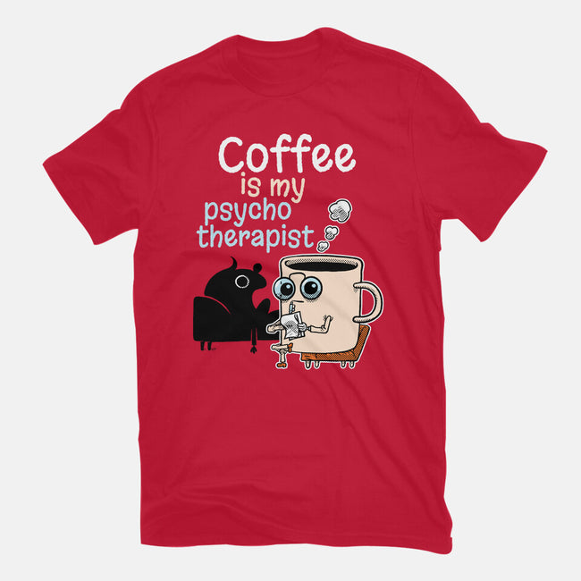 Coffee Is My Psychotherapist-Mens-Premium-Tee-imisko