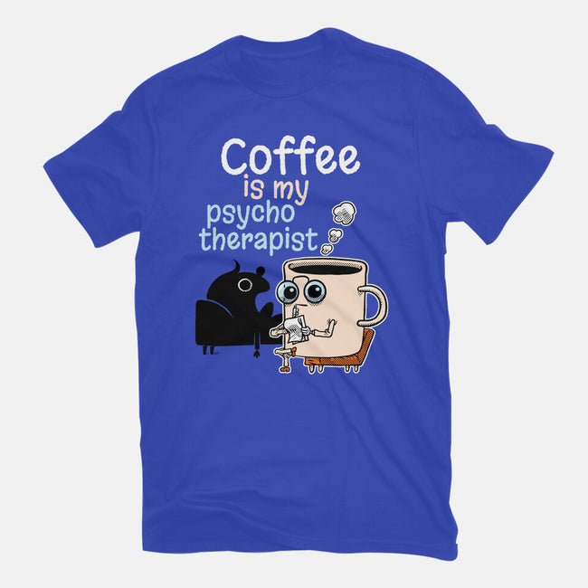 Coffee Is My Psychotherapist-Mens-Premium-Tee-imisko