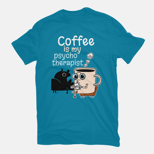 Coffee Is My Psychotherapist-Mens-Premium-Tee-imisko