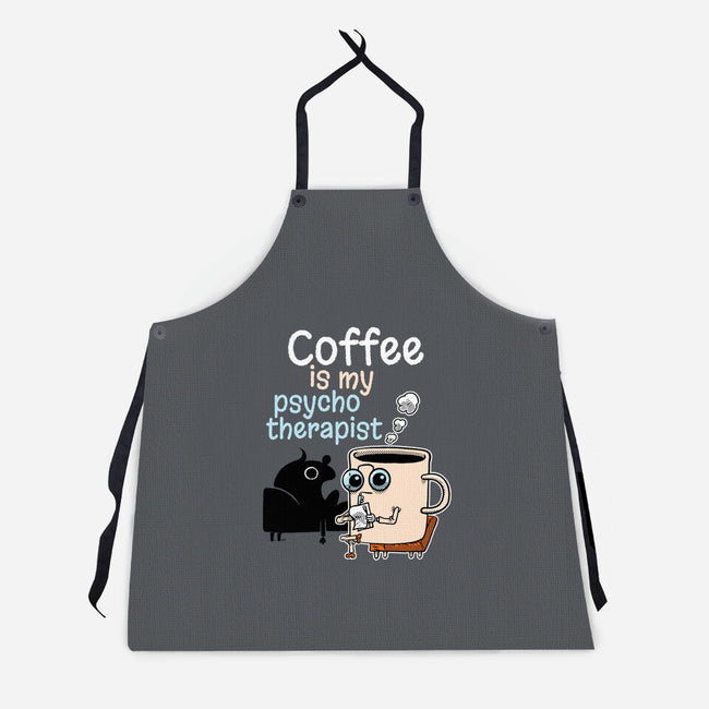 Coffee Is My Psychotherapist-Unisex-Kitchen-Apron-imisko