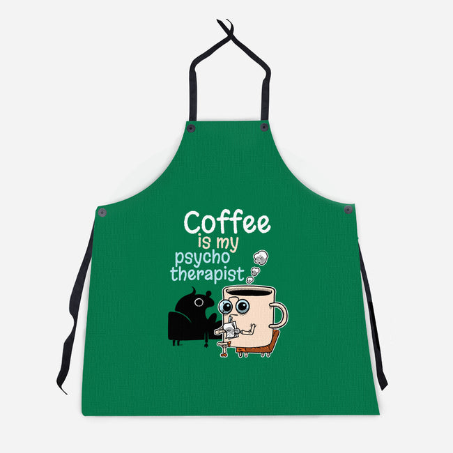 Coffee Is My Psychotherapist-Unisex-Kitchen-Apron-imisko