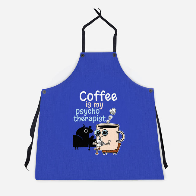 Coffee Is My Psychotherapist-Unisex-Kitchen-Apron-imisko