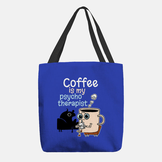 Coffee Is My Psychotherapist-None-Basic Tote-Bag-imisko