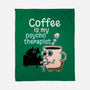 Coffee Is My Psychotherapist-None-Fleece-Blanket-imisko