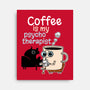 Coffee Is My Psychotherapist-None-Stretched-Canvas-imisko