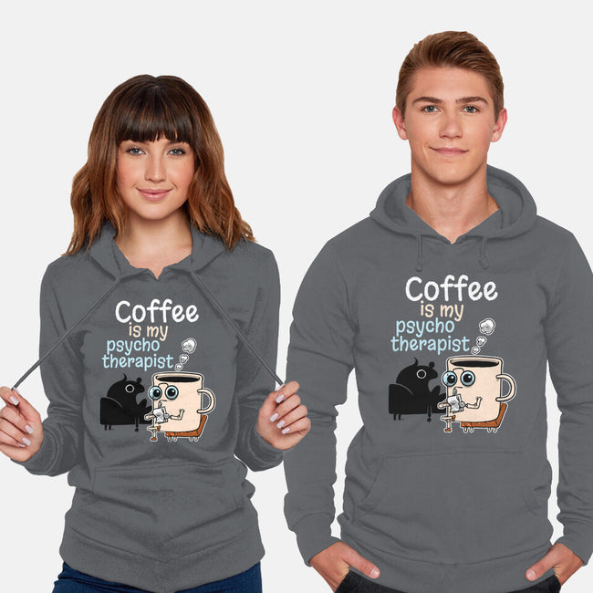 Coffee Is My Psychotherapist-Unisex-Pullover-Sweatshirt-imisko