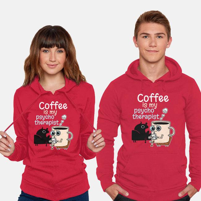Coffee Is My Psychotherapist-Unisex-Pullover-Sweatshirt-imisko