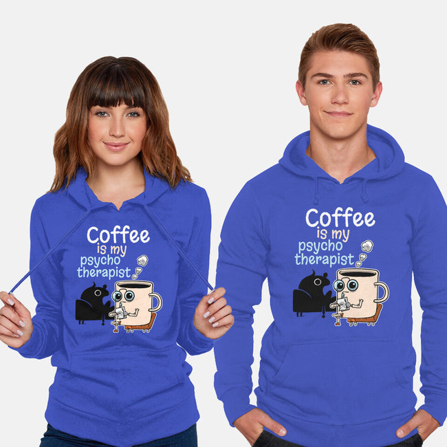 Coffee Is My Psychotherapist-Unisex-Pullover-Sweatshirt-imisko