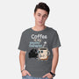 Coffee Is My Psychotherapist-Mens-Basic-Tee-imisko