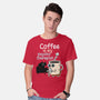 Coffee Is My Psychotherapist-Mens-Basic-Tee-imisko