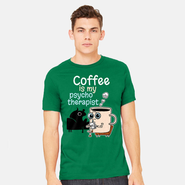 Coffee Is My Psychotherapist-Mens-Heavyweight-Tee-imisko