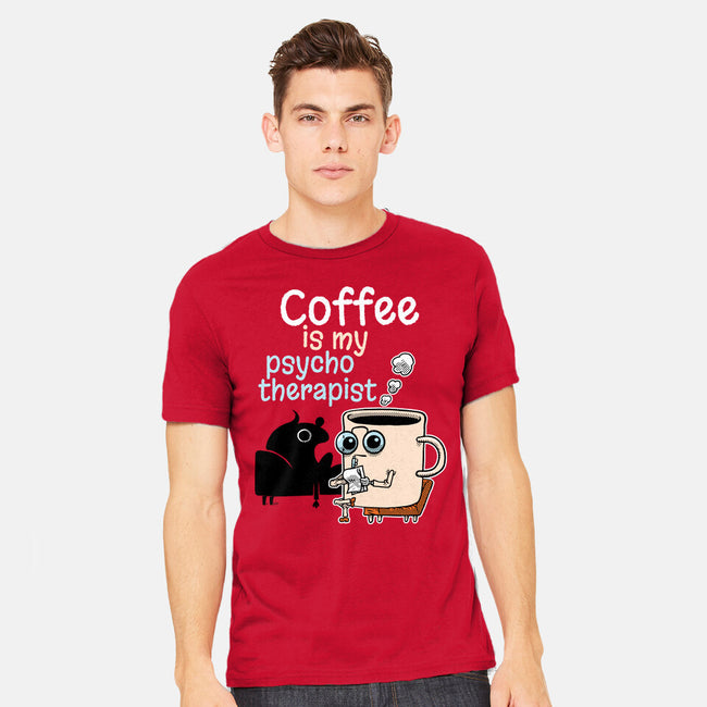 Coffee Is My Psychotherapist-Mens-Heavyweight-Tee-imisko