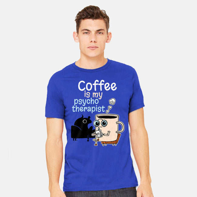 Coffee Is My Psychotherapist-Mens-Heavyweight-Tee-imisko