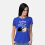 Coffee Is My Psychotherapist-Womens-Basic-Tee-imisko