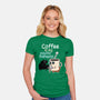 Coffee Is My Psychotherapist-Womens-Fitted-Tee-imisko