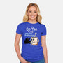Coffee Is My Psychotherapist-Womens-Fitted-Tee-imisko