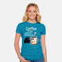Coffee Is My Psychotherapist-Womens-Fitted-Tee-imisko