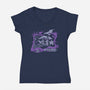 Black Mage Records-Womens-V-Neck-Tee-ilustrata