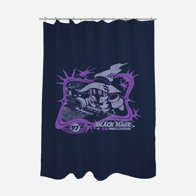 Black Mage Records-None-Polyester-Shower Curtain-ilustrata
