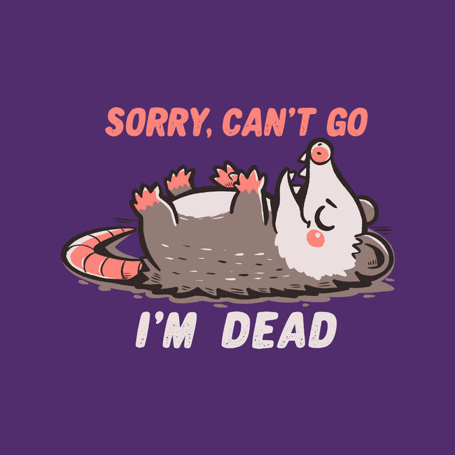Sorry Can't Go Im Dead-None-Basic Tote-Bag-TechraNova
