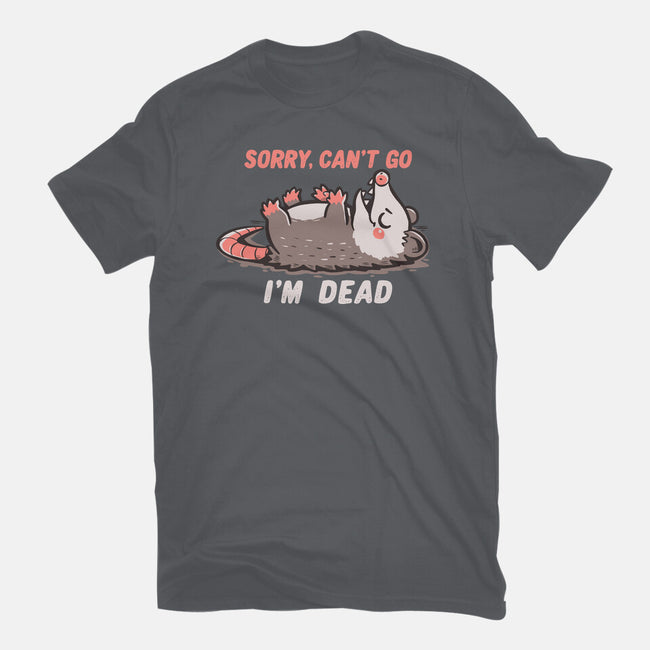 Sorry Can't Go Im Dead-Mens-Heavyweight-Tee-TechraNova