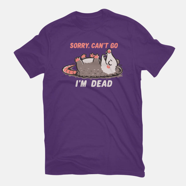 Sorry Can't Go Im Dead-Womens-Fitted-Tee-TechraNova