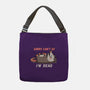 Sorry Can't Go Im Dead-None-Adjustable Tote-Bag-TechraNova