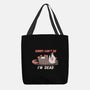 Sorry Can't Go Im Dead-None-Basic Tote-Bag-TechraNova