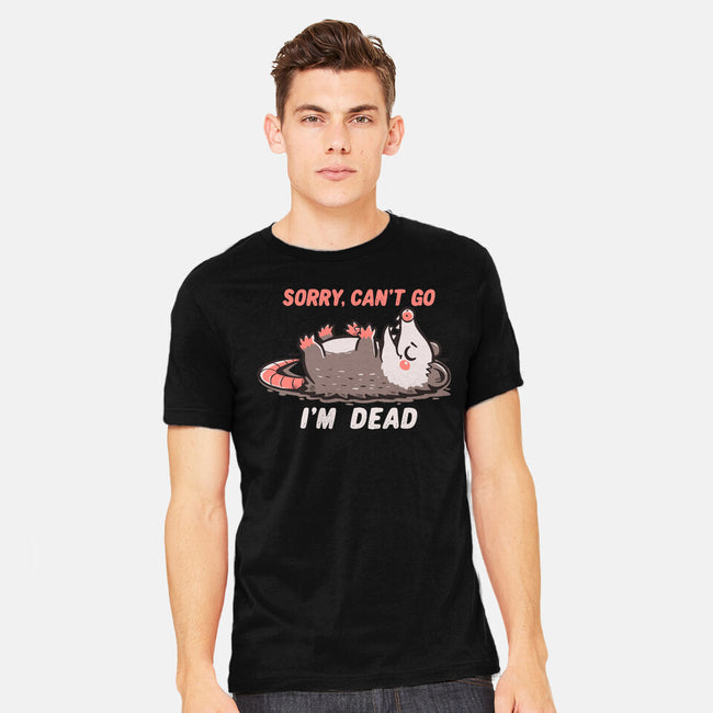 Sorry Can't Go Im Dead-Mens-Heavyweight-Tee-TechraNova