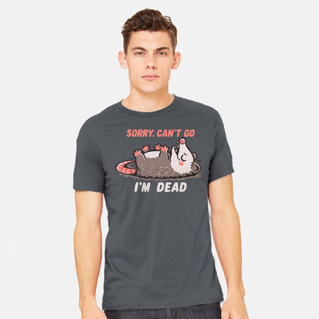 Sorry Can't Go Im Dead-Mens-Heavyweight-Tee-TechraNova