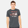 Sorry Can't Go Im Dead-Mens-Heavyweight-Tee-TechraNova