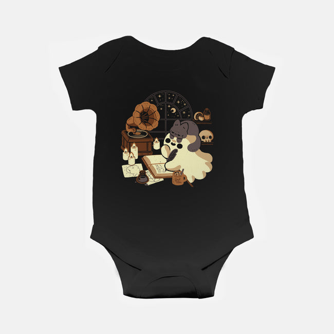 Spooky Cute Ghost Lofi-Baby-Basic-Onesie-xMorfina