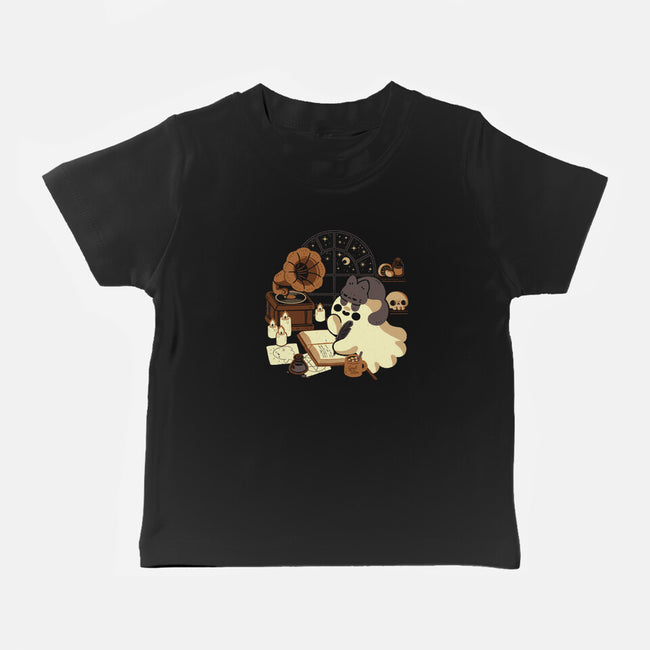 Spooky Cute Ghost Lofi-Baby-Basic-Tee-xMorfina