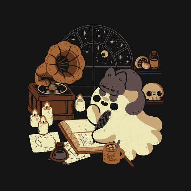 Spooky Cute Ghost Lofi-Mens-Long Sleeved-Tee-xMorfina