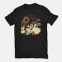 Spooky Cute Ghost Lofi-Youth-Basic-Tee-xMorfina